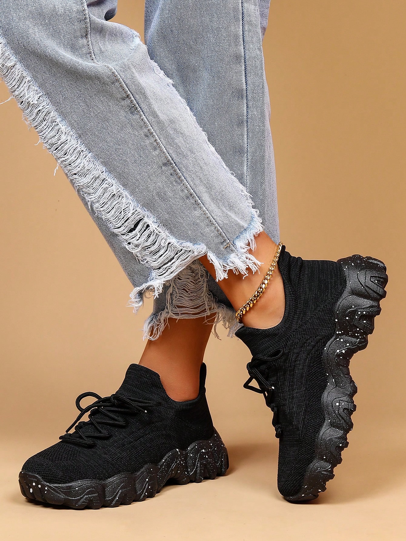 ⏰Mother's Day Special-$16.99💥Women Lace-Up Front Chunky Breathable Mesh Sneakers