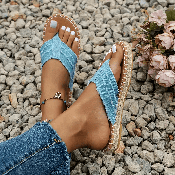 ⏰Today's Special-$13.99💥⛱️Womens Bohemian Charm Stylish Summer Flat Sandals