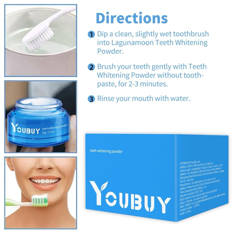 ⏰Only $9.99 Last Day Promotion!⏰Teeth Whitening Powder | Whitening and Stain Removal