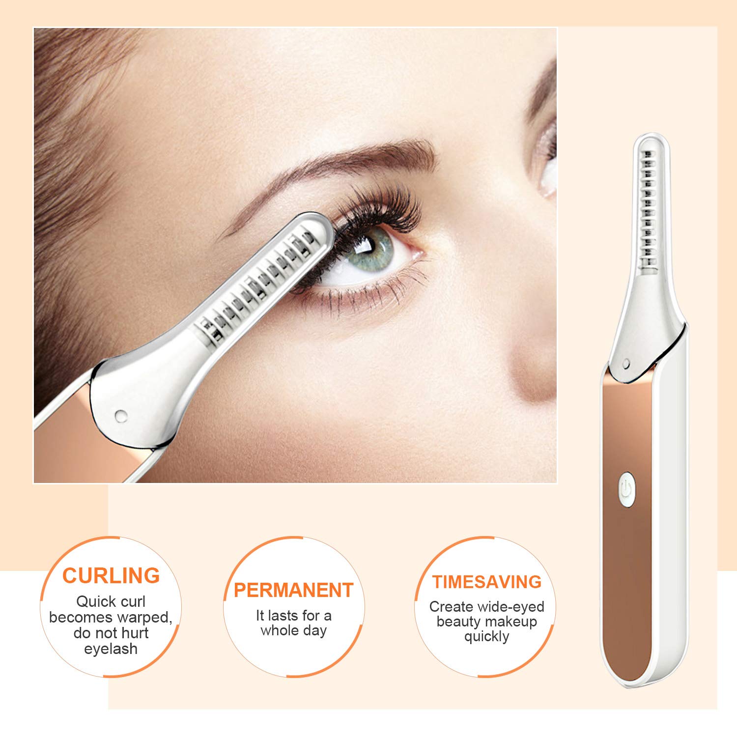 💥New Year's Sale 60% OFF💥Electric And Electrothermal Curling Eyelash Curler 👁️‍🗨️