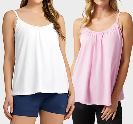 2025 New Arrival 49% OFF-Loose-fitting Tank Top With Built-in Bra