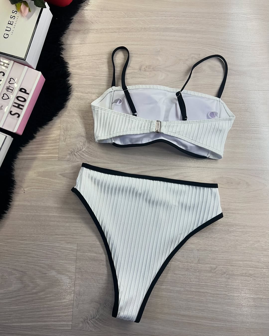 🚨𝐂𝐡𝐫𝐢𝐬𝐭𝐦𝐚𝐬 𝐢𝐧 𝐉𝐮𝐥𝐲 𝐒𝐚𝐥𝐞🔥Rib Piping Bandeau & High-Waisted Bottoms Set
