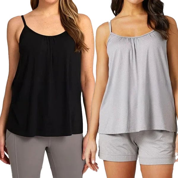 2025 New Arrival 49% OFF-Loose-fitting Tank Top With Built-in Bra