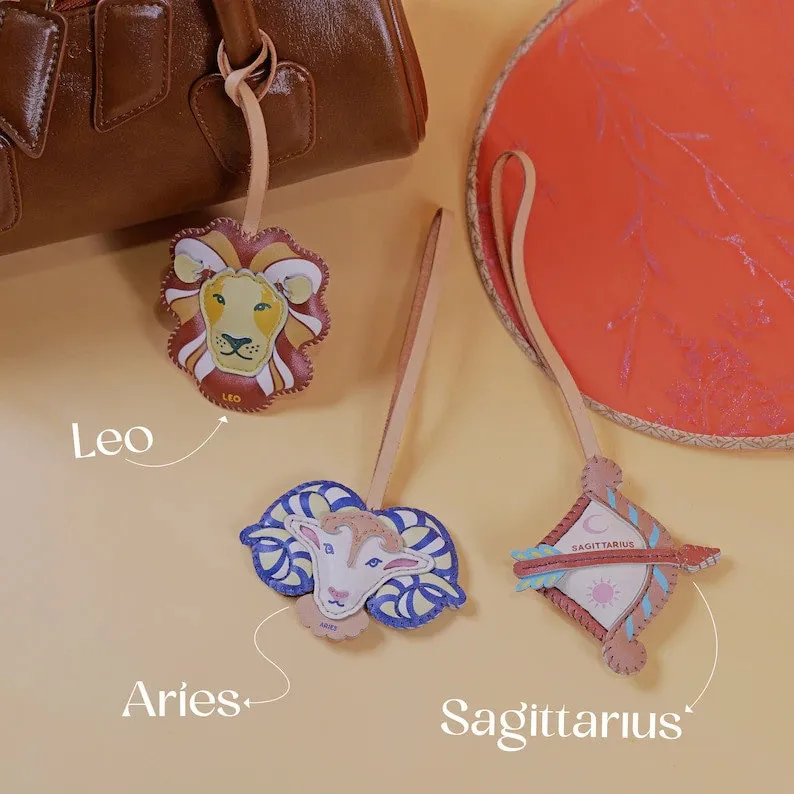 🌟Zodiac Signs Purse Charm Chain