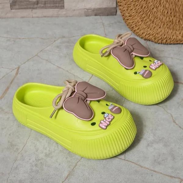 🚨Mother's Day Special🔥Women's Cute Cartoon Bowknot  Clogs