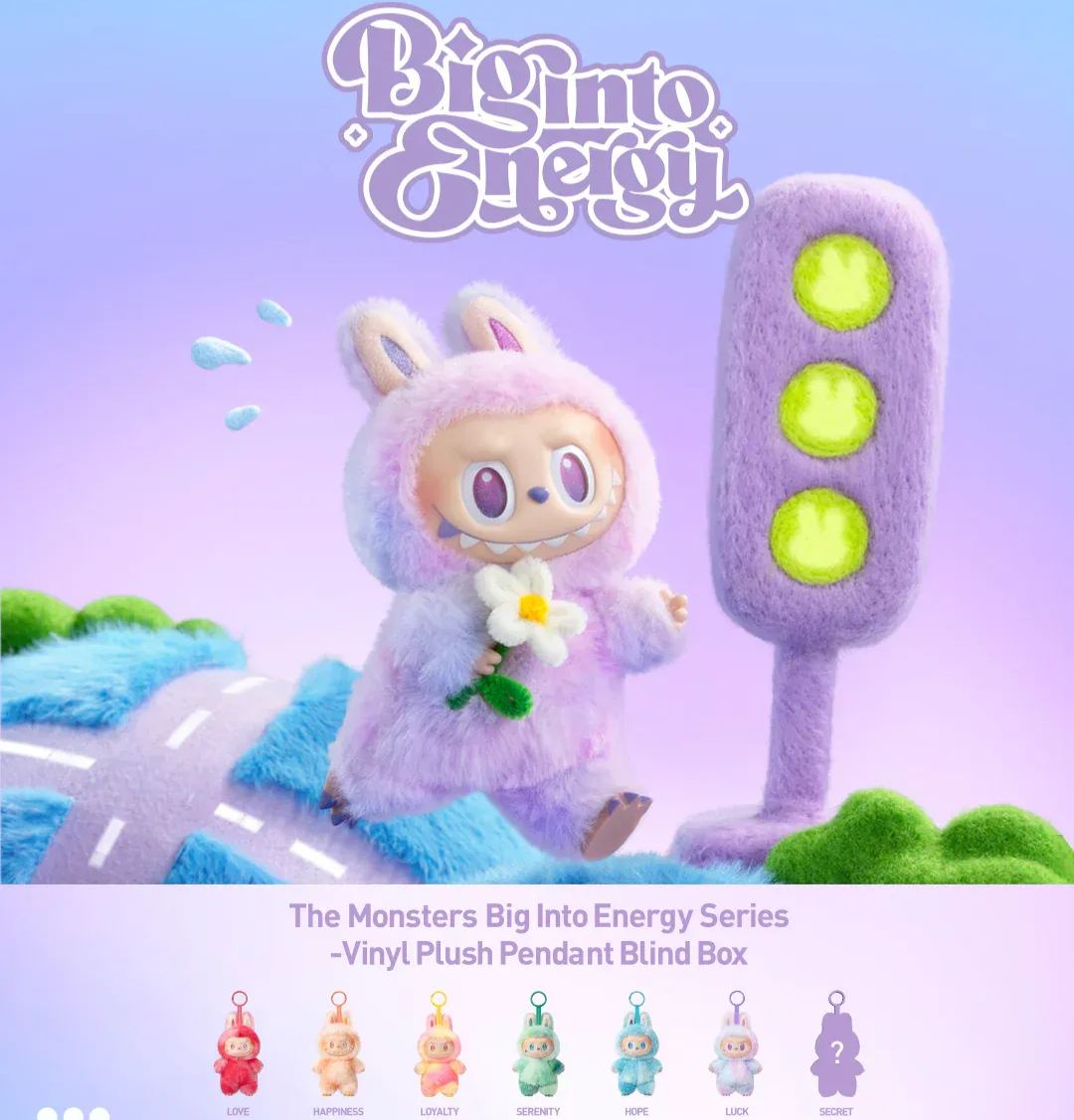 THE MONSTERS Big into Energy Series-Vinyl Plush Pendant Blind Box