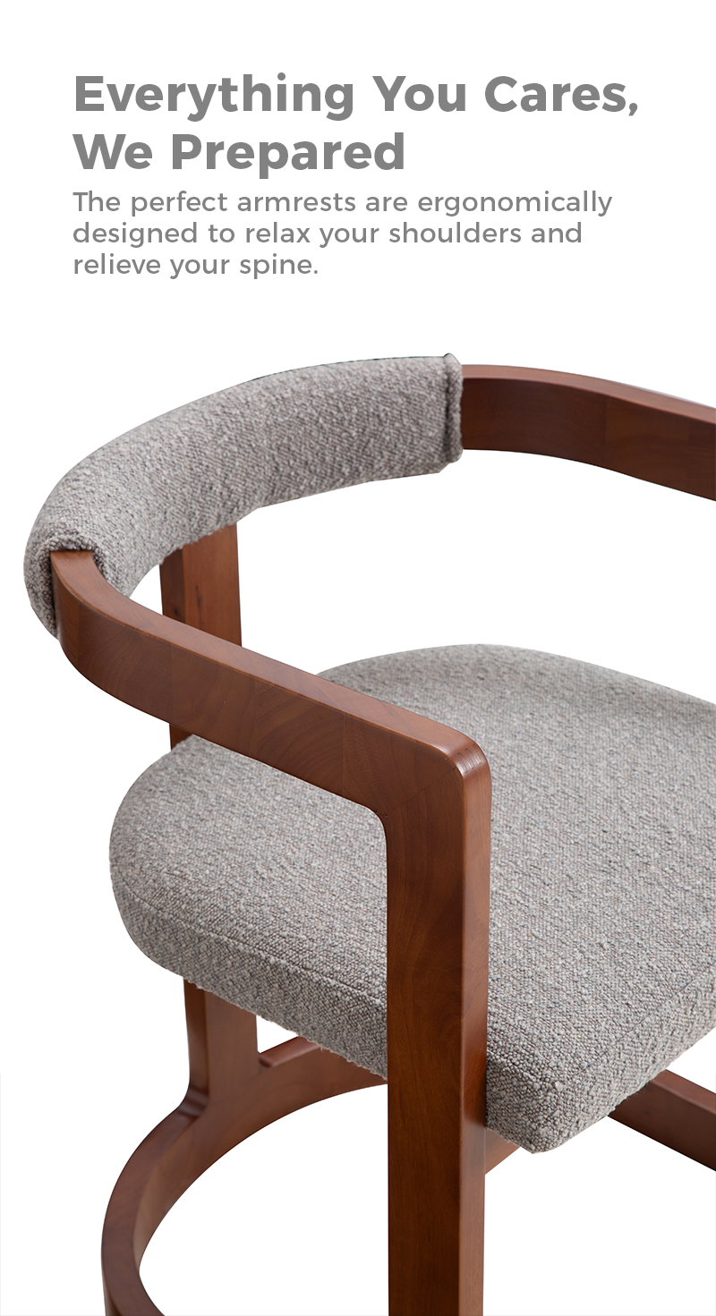 Gullichsen Modish Boucle Dining Chair