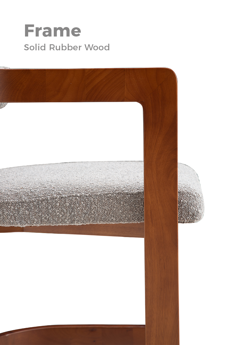 Gullichsen Modish Boucle Dining Chair
