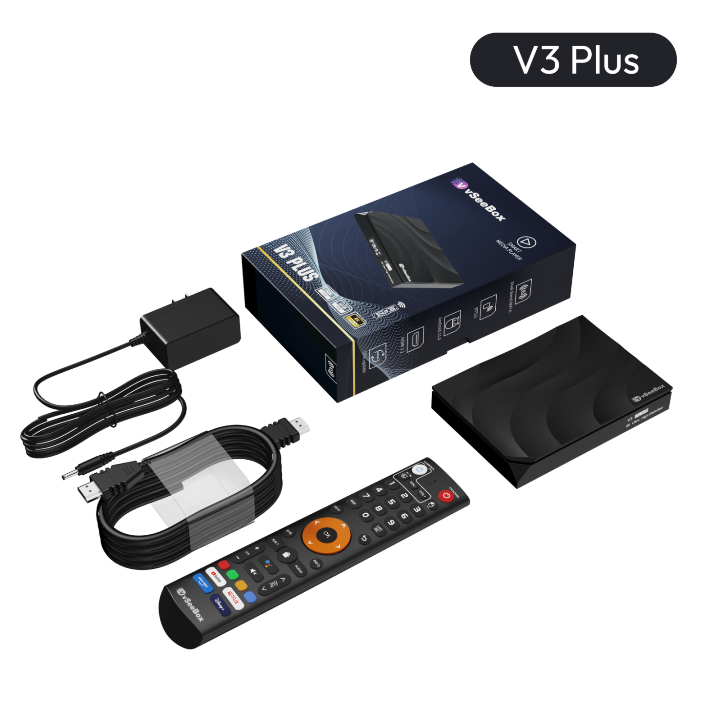 vSeeBox V3 PLUS Android TV Box (2025 Hot Version)