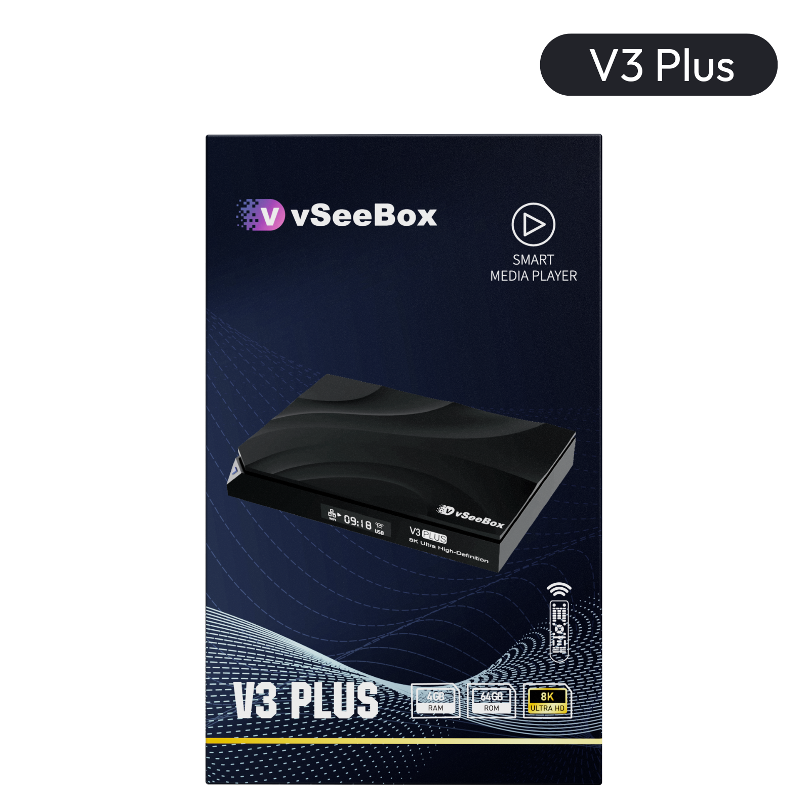 vSeeBox V3 PLUS Android TV Box (2025 Hot Version)