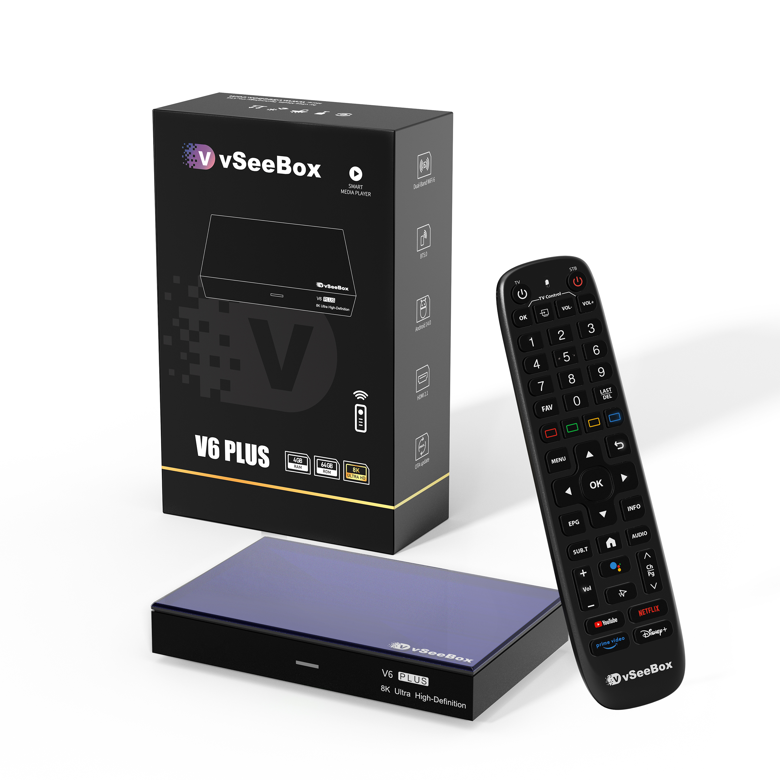 vSeeBox V6 Plus Android TV Box（Limited Version）