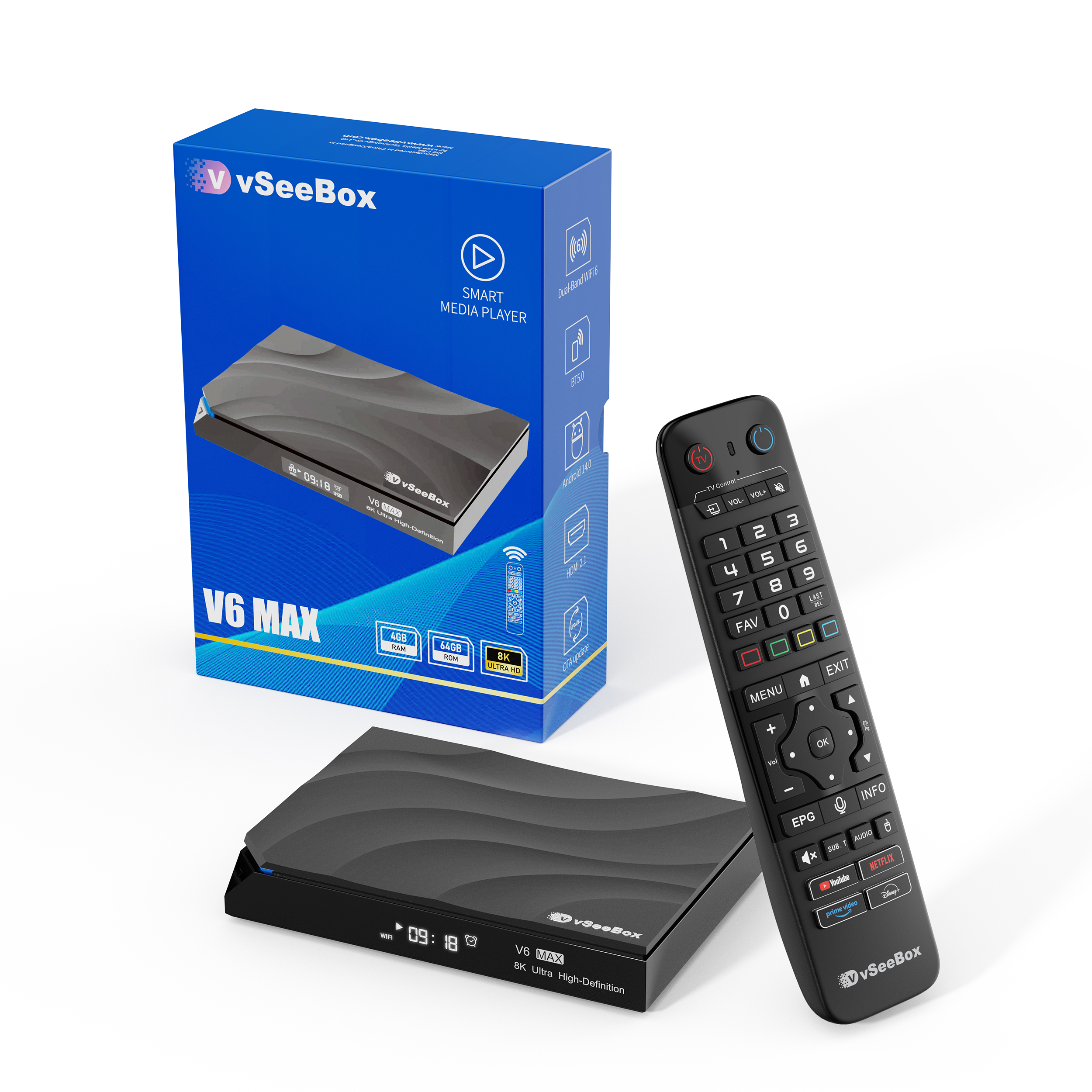 vSeeBox V6 Max Android TV Box （Hot Version）