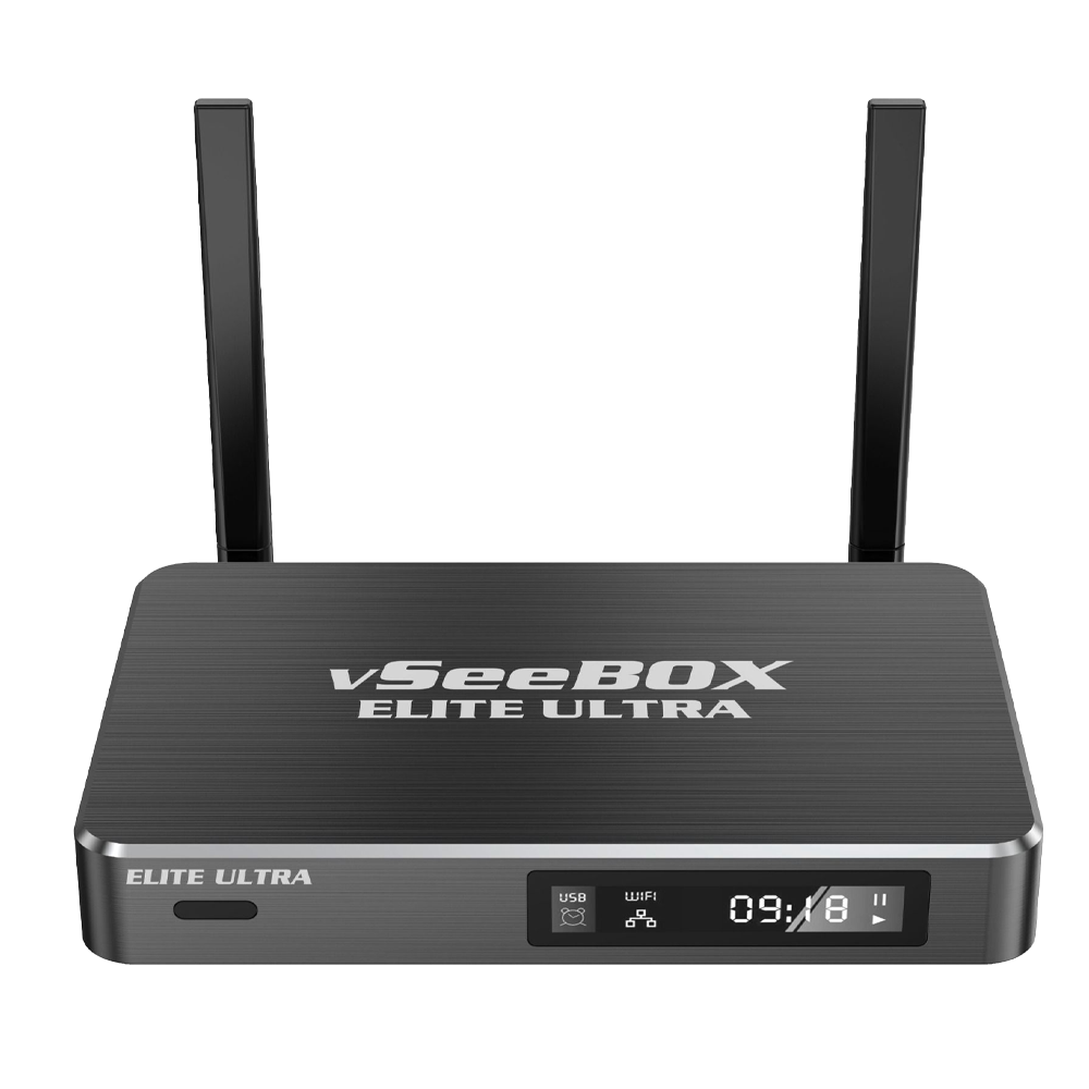 vSeeBox Elite Ultra Android TV Box (New & Exclusive Channels)