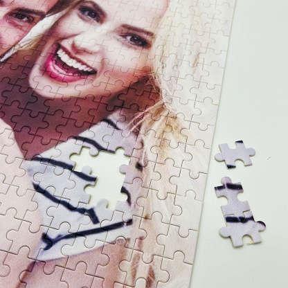 Custom Photo Puzzle With Frame, Jigsaw Puzzle Gift For Men