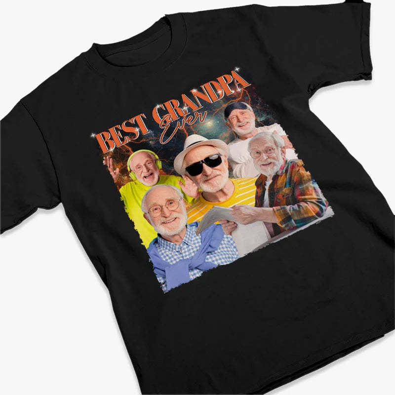Custom Photo Best Grandpa Ever - Family Personalized