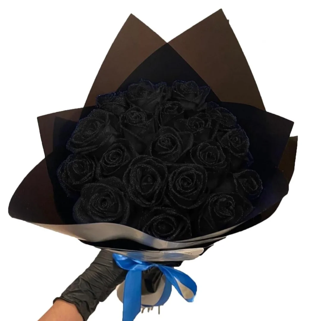 💕Glitter Rose Bouquet💕Couple Glitter Everlasting Rose Bouquet (Never