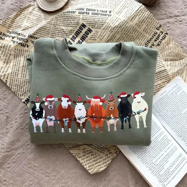 Custom Farm Animal Christmas Sweatshirt – Perfect Holiday Gift for Farm Animal Lovers