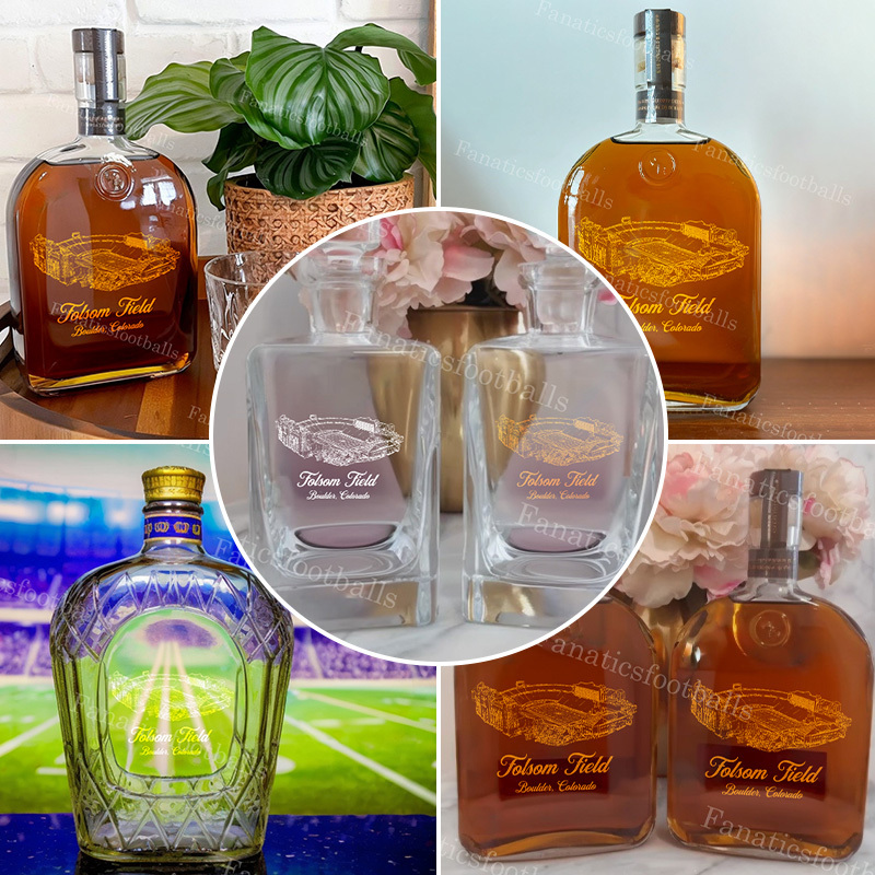 Folsom Field Whiskey Bottles-Gifts For Sports Lovers