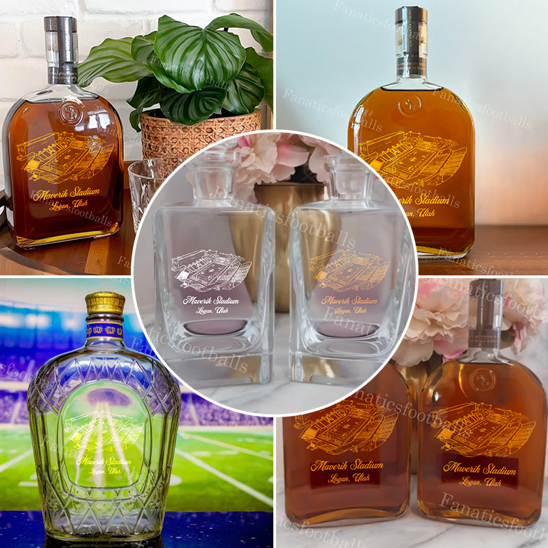Maverik Stadium Whiskey Bottles-Gifts For Sports Lovers
