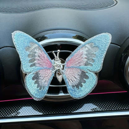 Embroidered butterfly car decoration, 3D butterfly ornaments, moving butterfly car decoration-ilovevango