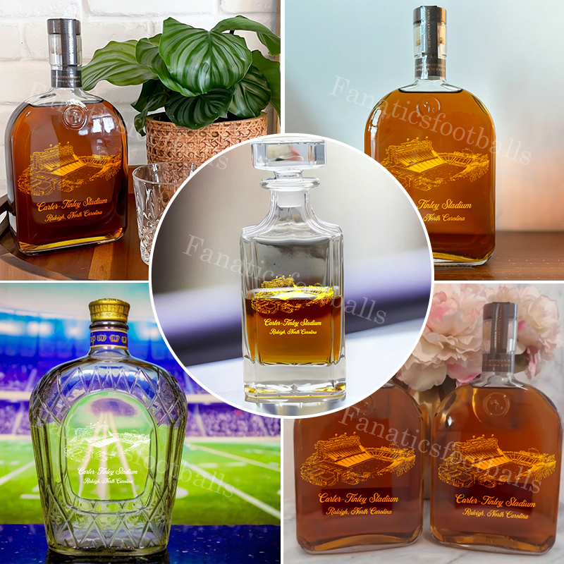 Carter–Finley Stadium Whiskey Bottles-Gifts For Sports Lovers