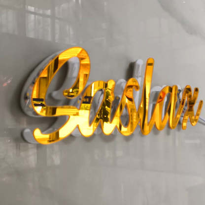 Personalized custom mirror name LED sign-ilovevango