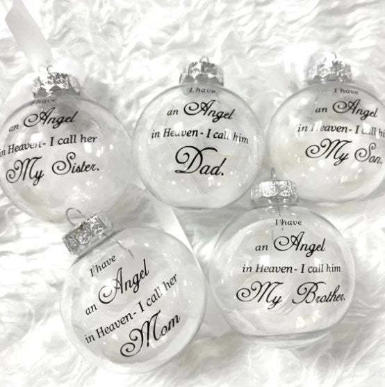 Angelic Love Memorial Personalized Christmas Ornament For Loved Ones Perfect Christmas Gift Honour A Lost Loved One-ilovevango