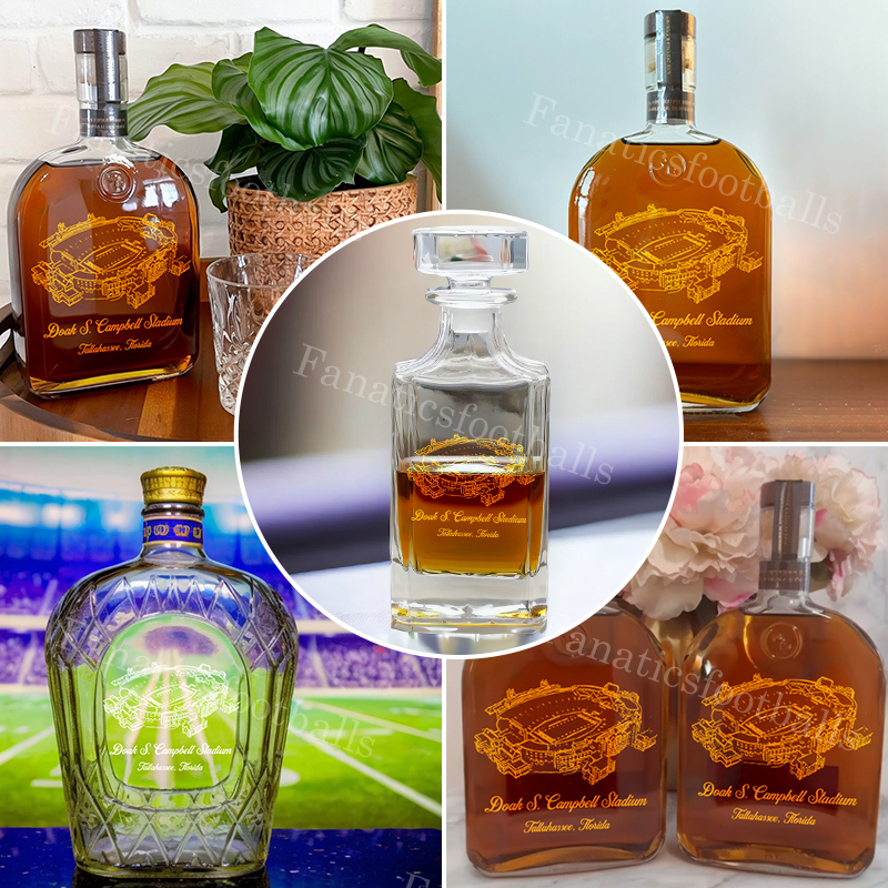 Doak Campbell Stadium Whiskey Bottles-Gifts For Sports Lovers