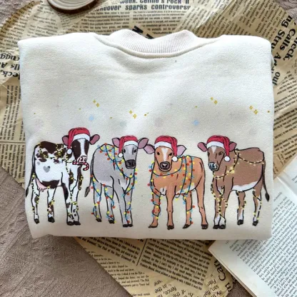 Custom Farm Animal Christmas Sweatshirt – Perfect Holiday Gift for Farm Animal Lovers