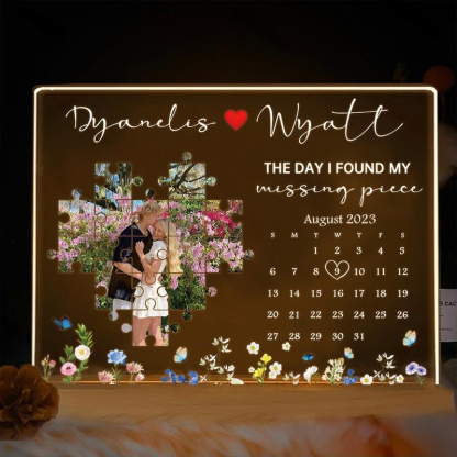 The Day I Found My Missing Piece Light Frame  - 💕 Best Gifts to Lover 💕