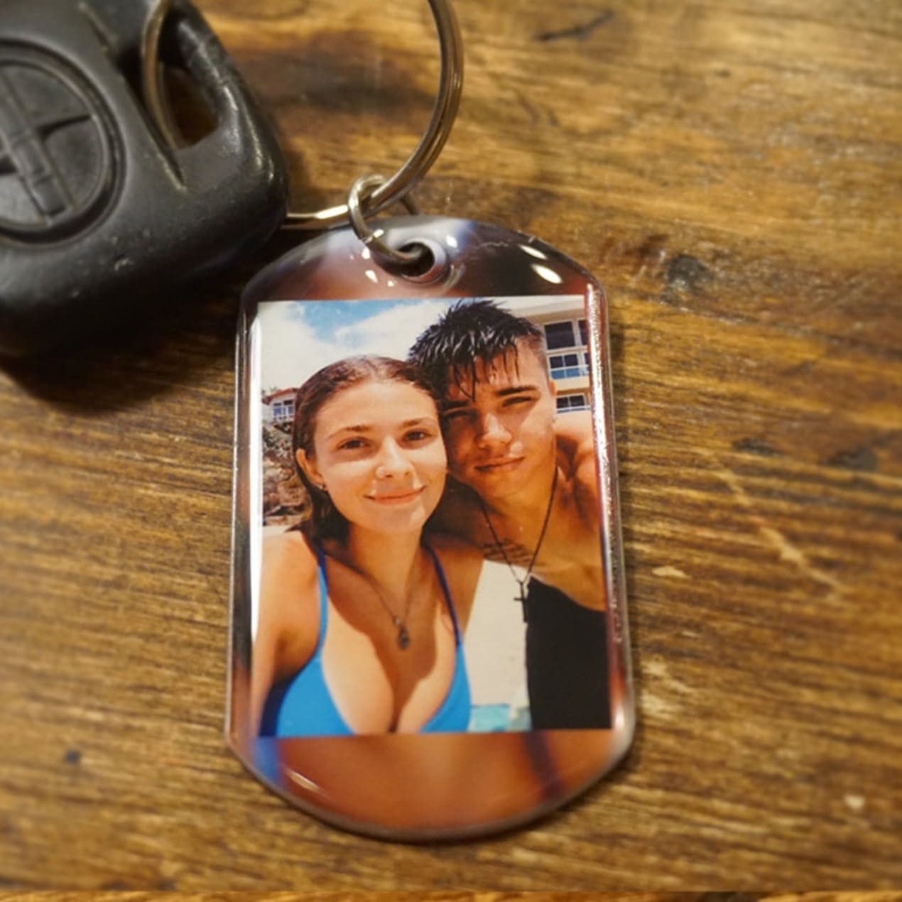 Personalized Boyfriend Keychain – Anniversary Gift, Custom Photo Key Chain, Unique Gift For Him