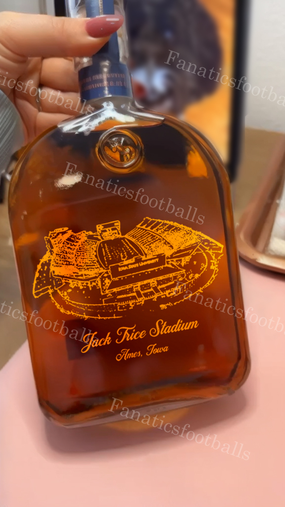 Jack Trice Stadium Whiskey Bottles-Gifts For Sports Lovers