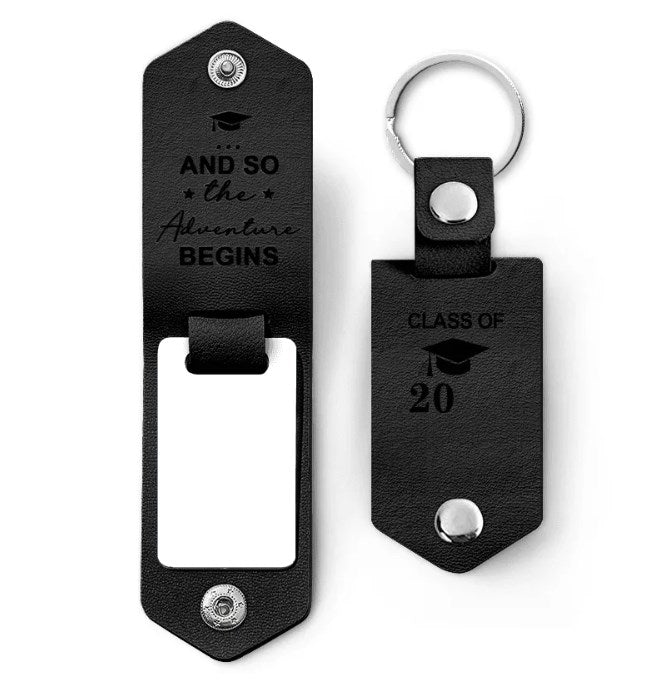 Custom Photo And So The Adventure Begins - Graduation Gift - Personali