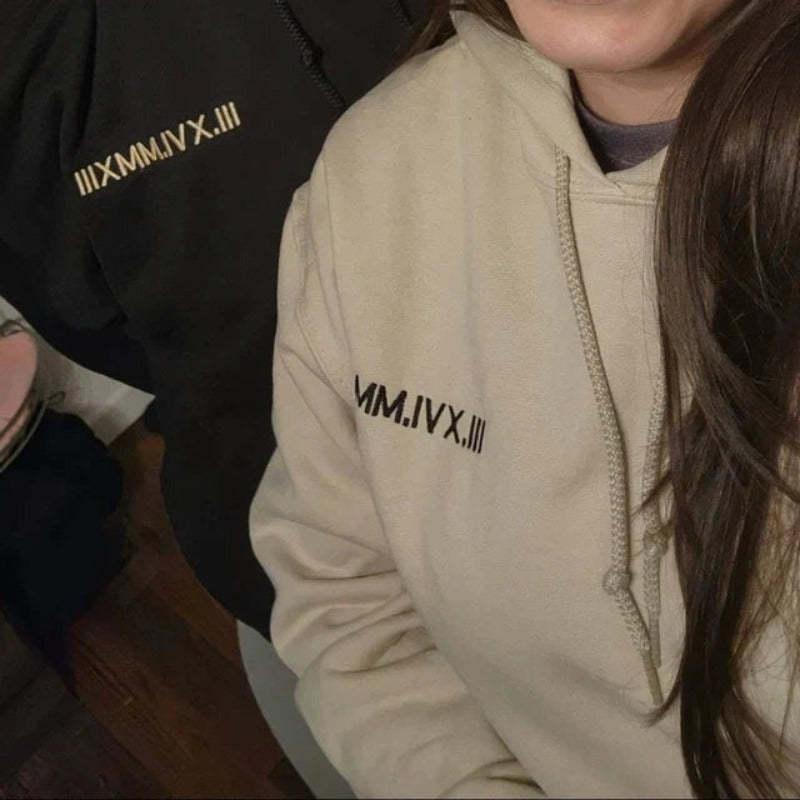 Custom Embroidered Roman Numeral Custom Roman numeral sweatshirt