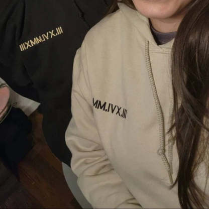 Custom Embroidered Roman Numeral Custom Roman numeral sweatshirt