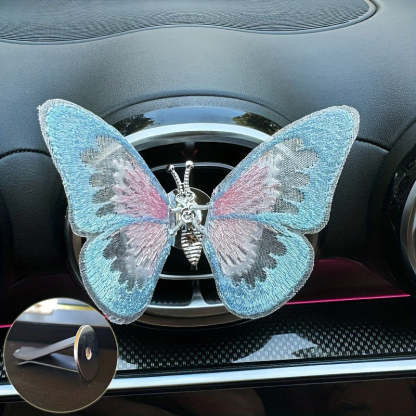 Embroidered butterfly car decoration, 3D butterfly ornaments, moving butterfly car decoration-ilovevango