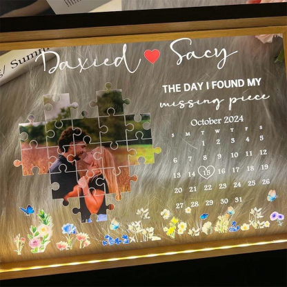 The Day I Found My Missing Piece Light Frame  - 💕 Best Gifts to Lover 💕