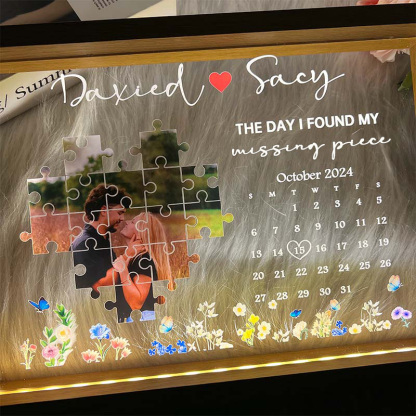 The Day I Found My Missing Piece Light Frame  - 💕 Best Gifts to Lover 💕