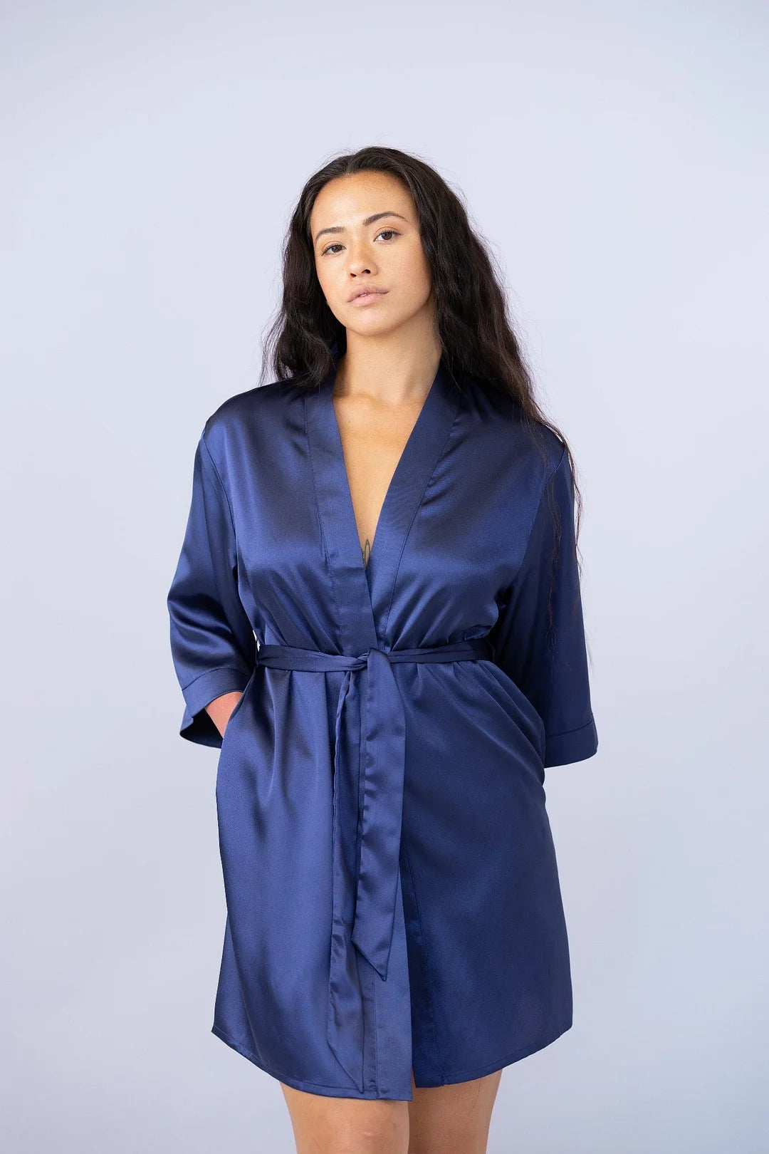 Customized Embroidered Pajamas Satin Robe-Gift For Mom And Wife