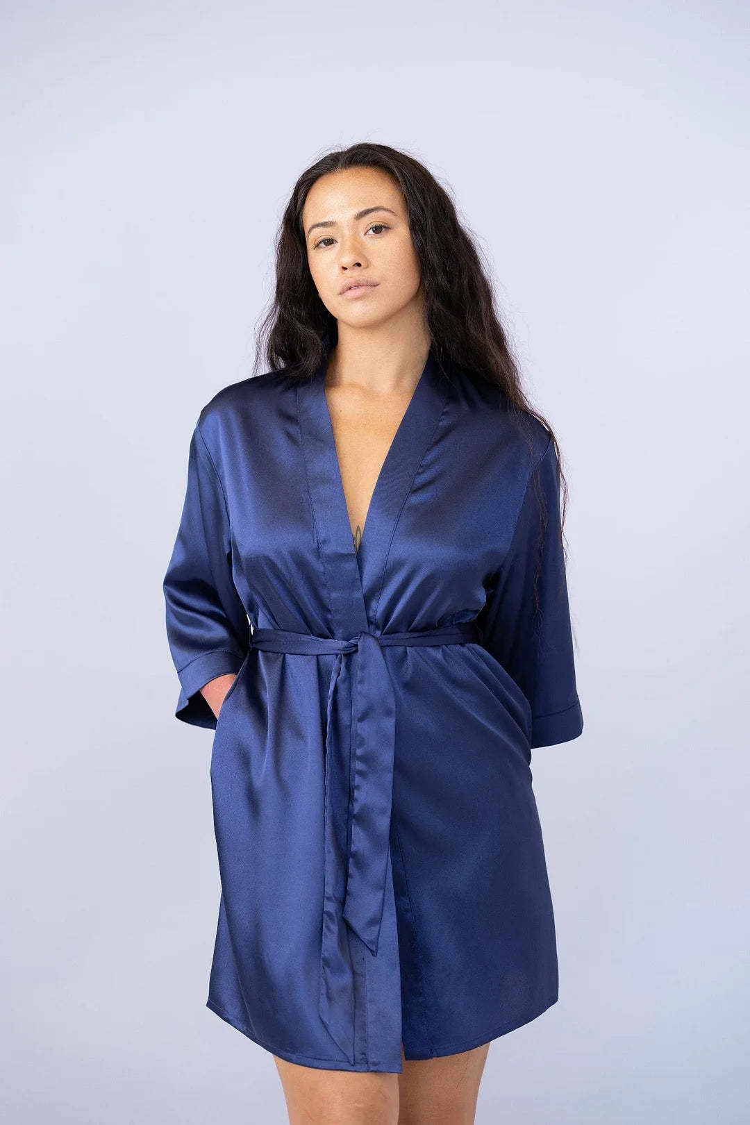 Customized Embroidered Pajamas Satin Robe-Gift For Mom And Wife