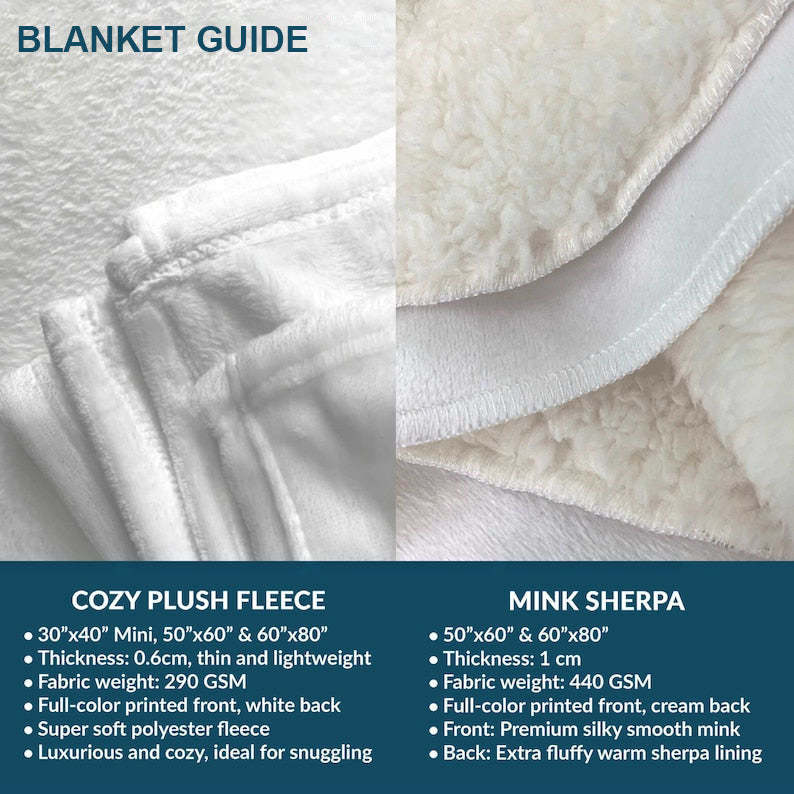 Personalized LOVE Letter Blanket Gift For Husband - Gifts For Him