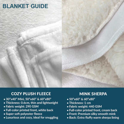 Personalized LOVE Letter Blanket Gift For Husband - Gifts For Him