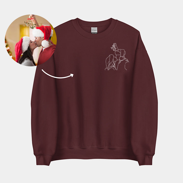 Gifts For Christmas Custom Embroidered Sweatshirt and Hoodie Gifts For Couple