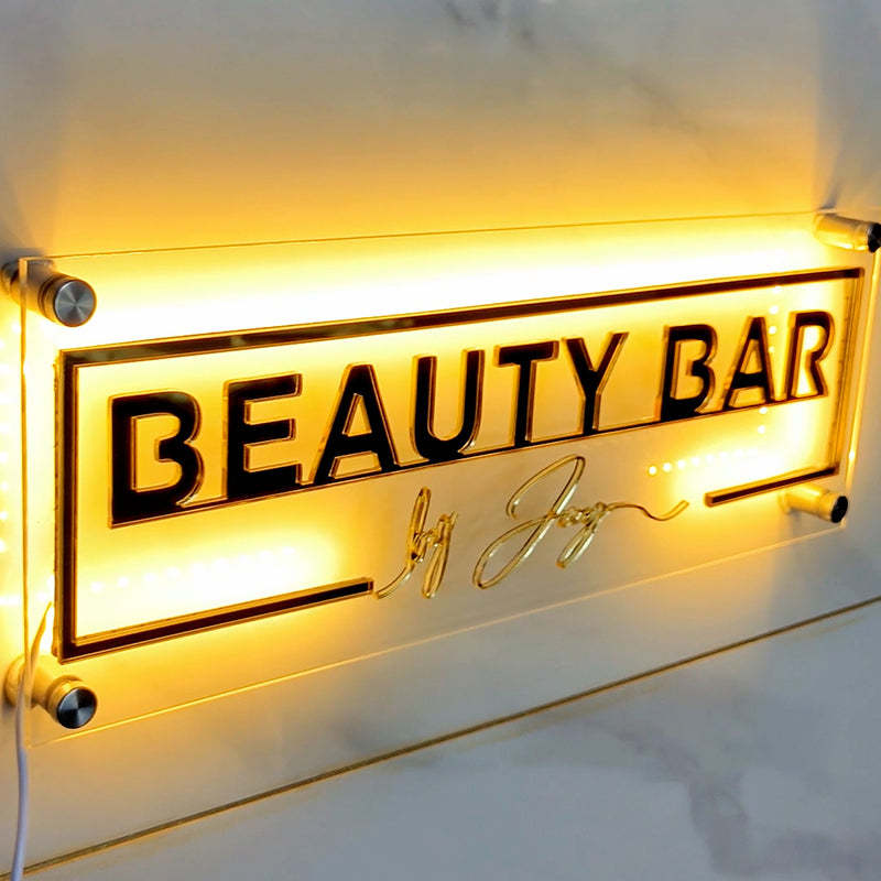 Personalized Business Name With Backlight-ilovevango