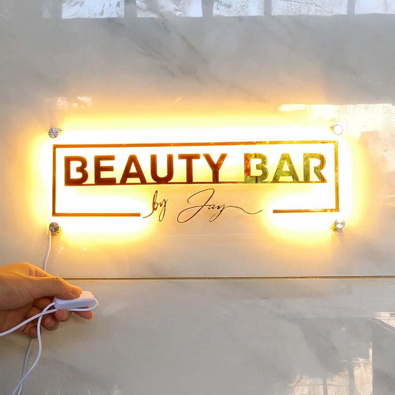 Personalized Business Name With Backlight-ilovevango
