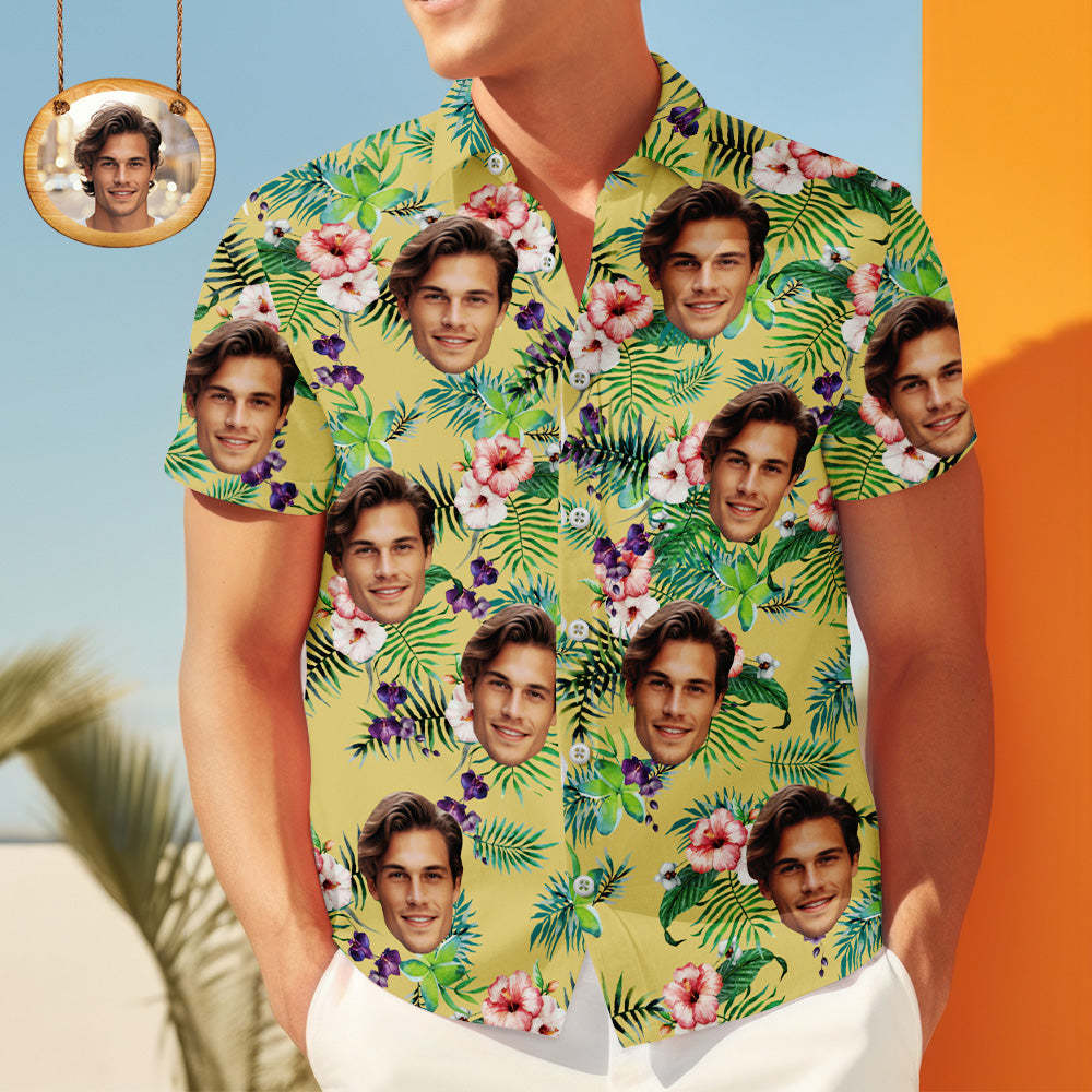 Personalized Hawaiian Shirt Custom Face Shirt Fashion Apparel