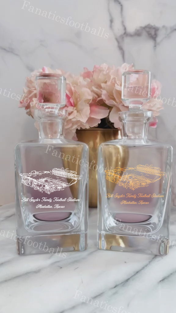 Bill Snyder Family Stadium Whiskey Bottles-Gifts For Sports Lovers