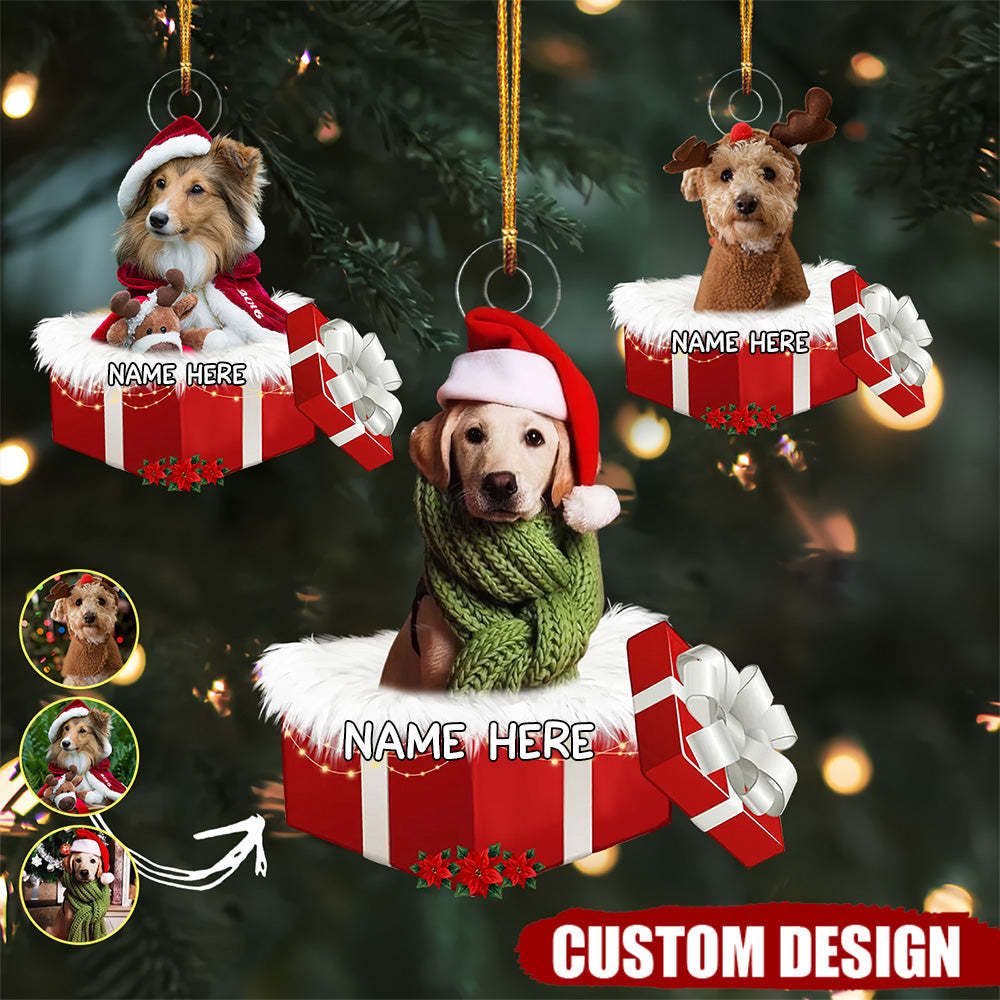 Baby Or Pet Christmas Gift - Personalized Photo Mica Ornament