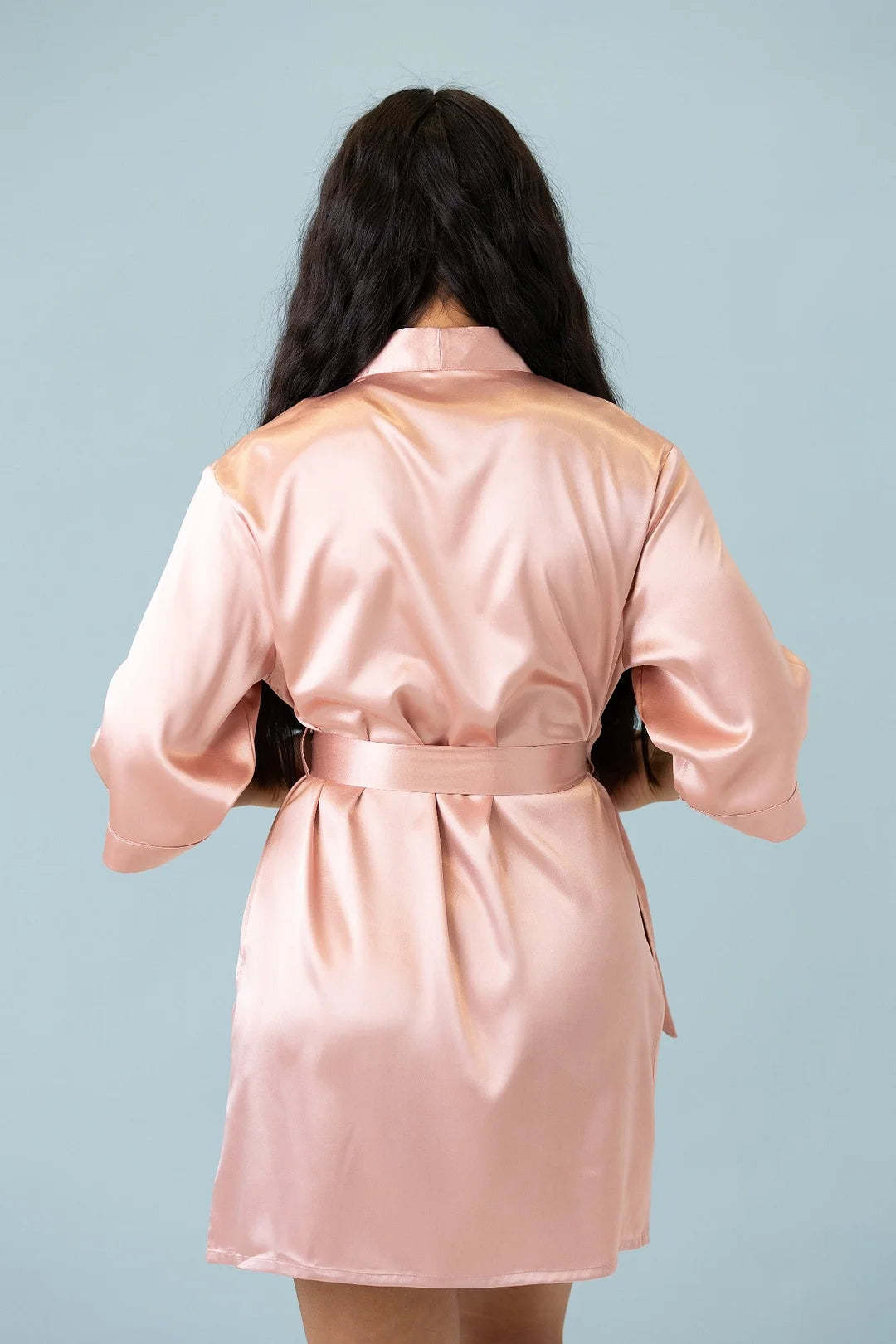 Customized Embroidered Pajamas Satin Robe-Gift For Mom And Wife