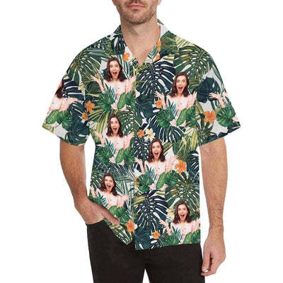 Design Your Own Hawaiian Shirt with Face Australia Flower Pineapple Aloha Shirt Birthday Vacation Party Gift-ilovevango